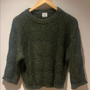 Bonaparte Elegant Forest Green Knit Sweater - Made in Italy